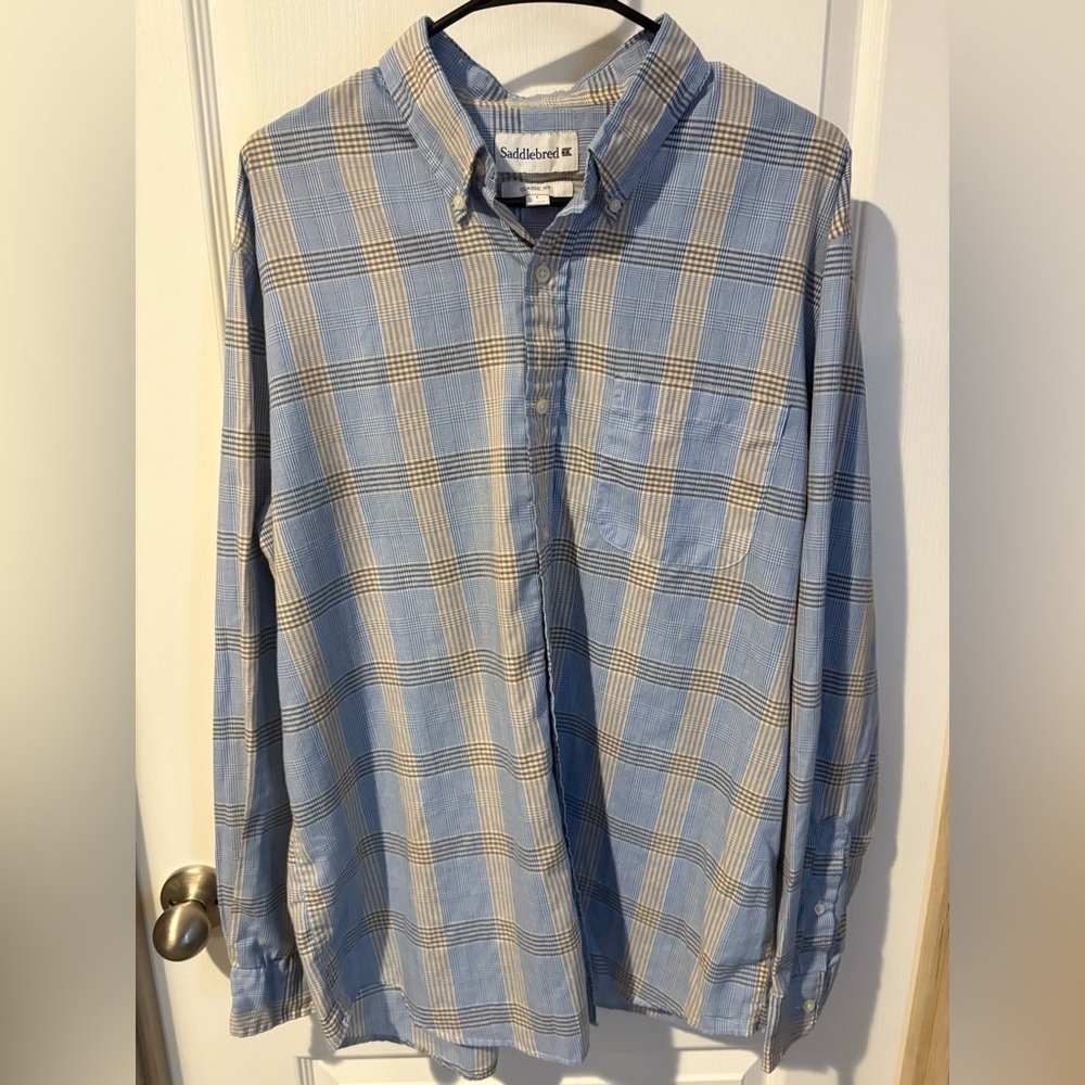 Saddlebred classic fit size large button downn long sleeve shirt